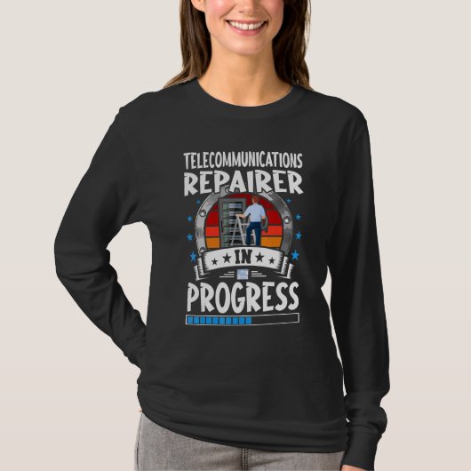 Reparator telecommunicatie in opleiding t-shirt (Voorkant)