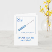 Repareer alles Gepersonaliseerde Verjaardag Wenska Kaart (Gele Bloem)