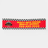 Repareer Autowerkplaats Met Uw Logo-ontwerp Spandoek (Horizontaal)