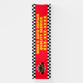 Repareer Autowerkplaats Met Uw Logo-ontwerp Spandoek (Verticaal)