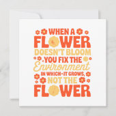 Repareer de omgeving, niet de bloem (Voorkant)