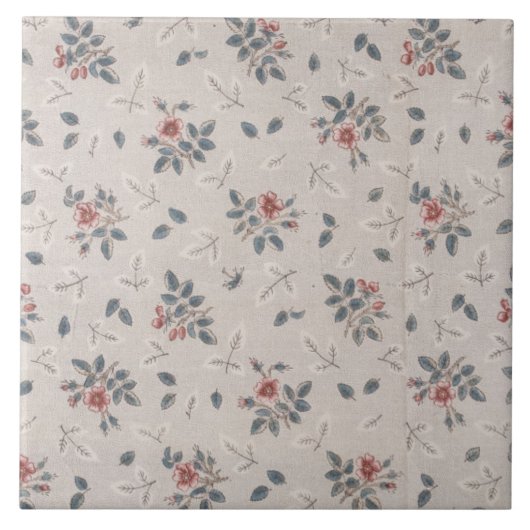 Repareer  Floral Print Tile Tegeltje (Voorkant)
