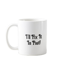 Repareer het in de post Mok