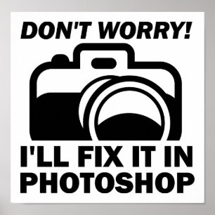 Repareer het in Photoshop Grappige Poster