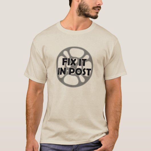 "Repareer het in Post" VFX T-shirt (Voorkant)