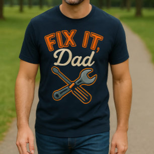 Repareer het, pa Retro Mechanic & Handyman T-shi T-shirt