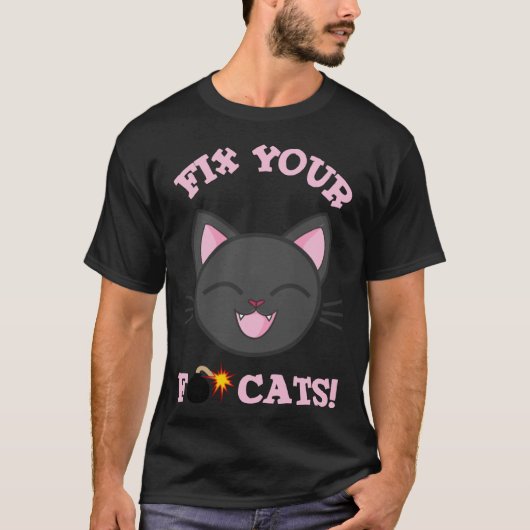 Repareer Je F Bom Katten Kitten T-shirt (Voorkant)