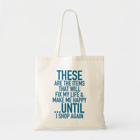 Repareer Mijn Winkelverslaafde Leven Tote Bag (Voorkant)