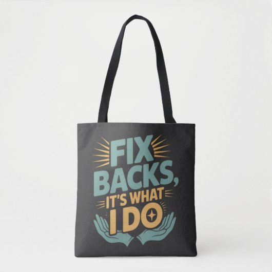 Repareer Ruggen Het Is Wat Ik Doe Chiropractor Cit Tote Bag (Voorkant)