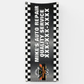 Repareer uw autowerkplaats met uw logoontwerp spandoek (Verticaal)