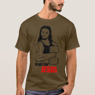 Repareert voor Jezus Funny Jesus Weightlift T-shirt