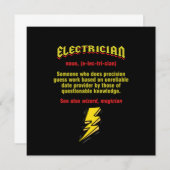 Reparman Electricity Tradesman Electric Electrica Kaart (Voorkant / Achterkant)