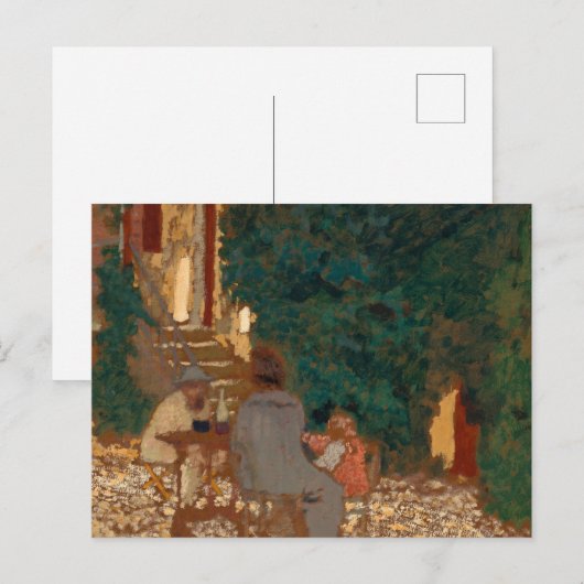 Repast in a Garden, 1898 by Edouard Vuillard Briefkaart (Voorkant / Achterkant)