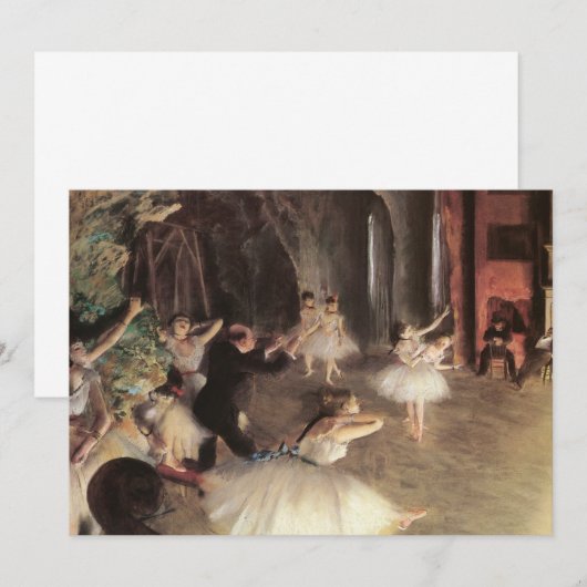 Repatriëring van het werkgebied door Edgar Degas (Voorkant / Achterkant)