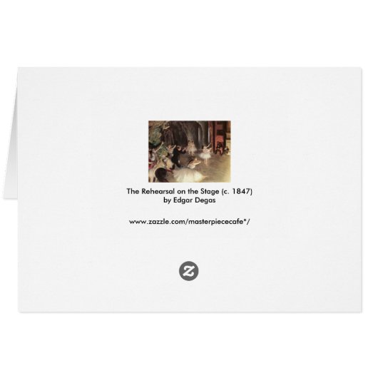 Repatriëring van het werkgebied door Edgar Degas (Achterkant Horizontaal)