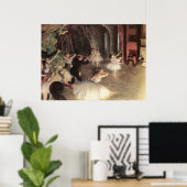 Repatriëring van het werkgebied door Edgar Degas Poster (Thuiskantoor)