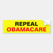 Repeal Obamacare Bumpersticker (Voorkant)