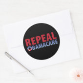 Repeal Obamacare Ronde Sticker (Envelop)