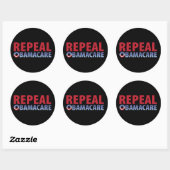 Repeal Obamacare Ronde Sticker (Vel)
