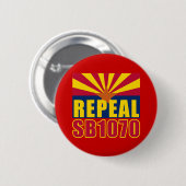 REPEAL SB1070 T-shirts, borstrokken, Buttonnen Ronde Button 5,7 Cm (Voorkant /achterkant)