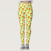 Repeat Sunflower Pattern Leggings (Voorkant)