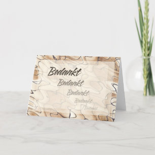 Repeated Thanks in Dutch Bedankkaart