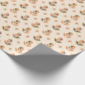 Repeating floral pattern on wrapping paper cadeaupapier (Hoek)