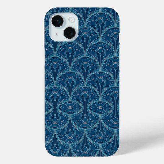 Repeating geometric Art Deco pattern Case-Mate iPhone Case (Achterkant)