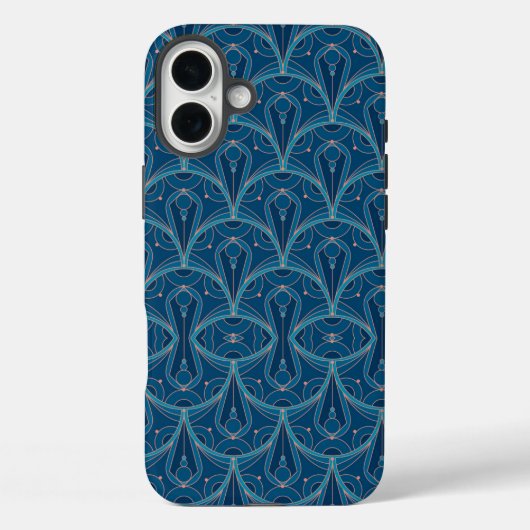 Repeating geometric Art Deco pattern Case-Mate iPhone Case (Achterkant)