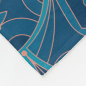 Repeating geometric Art Deco pattern Fleece Deken (Hoek)