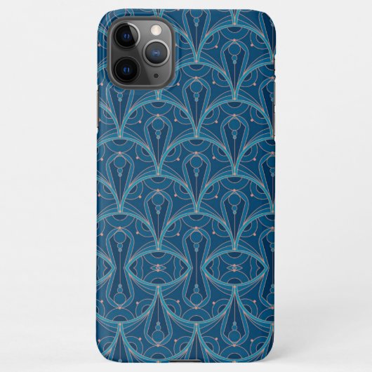 Repeating geometric Art Deco pattern iPhone Hoesje (Achterkant)