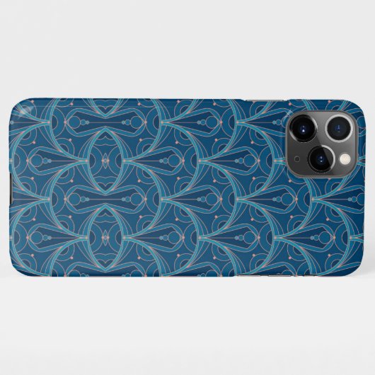 Repeating geometric Art Deco pattern iPhone Hoesje (Achterkant horizontaal)
