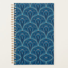 Repeating geometric Art Deco pattern Planner