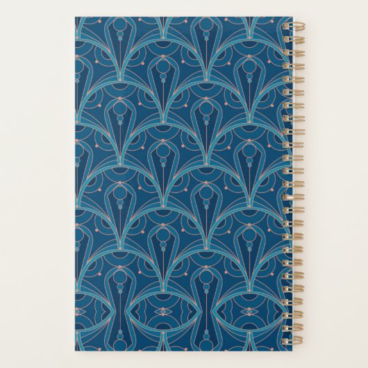 Repeating geometric Art Deco pattern Planner (Achterkant)