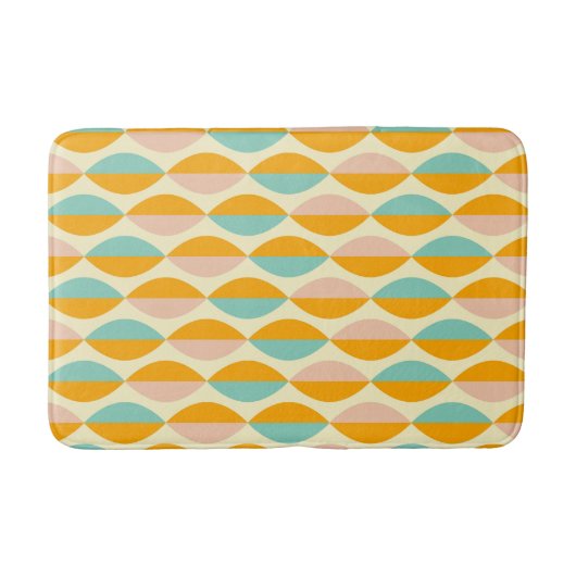 Repeating geometric pattern in beige background badmat (Voorkant)