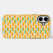 Repeating geometric pattern in beige background Case-Mate iPhone case (Achterkant (horizontaal))