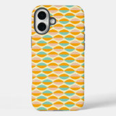 Repeating geometric pattern in beige background Case-Mate iPhone case (Achterkant)
