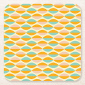 Repeating geometric pattern in beige background kartonnen onderzetters (Voorkant)