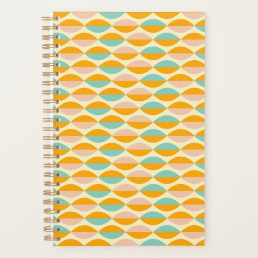Repeating geometric pattern in beige background planner (Voorkant)