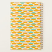 Repeating geometric pattern in beige background planner (Achterkant)