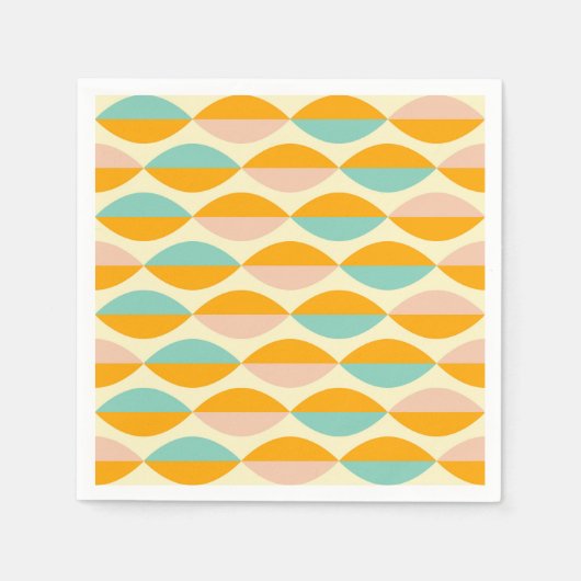 Repeating geometric pattern in beige background servet (Voorkant)