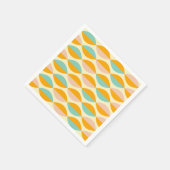 Repeating geometric pattern in beige background servet (Hoek)