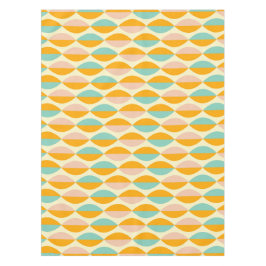 Repeating geometric pattern in beige background tafelkleed