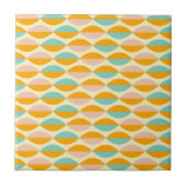 Repeating geometric pattern in beige background tegeltje (Voorkant)
