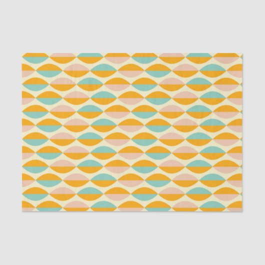 Repeating geometric pattern in beige background tissuepapier (Voorkant)