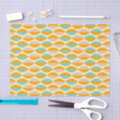 Repeating geometric pattern in beige background tissuepapier (Craft)