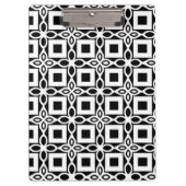 Repeating GEOMETRIC PATTERN in black and white Klembord (Voorkant)
