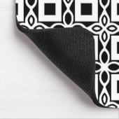 Repeating GEOMETRIC PATTERN in black and white Muismat (Hoek)