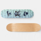 Repeating Viking Ships and Helmet Design over Rune Persoonlijk Skateboard (Horizontaal)