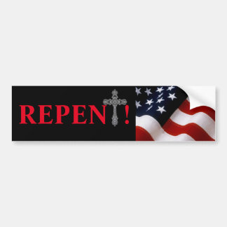 REPENT BUMPERSTICKER